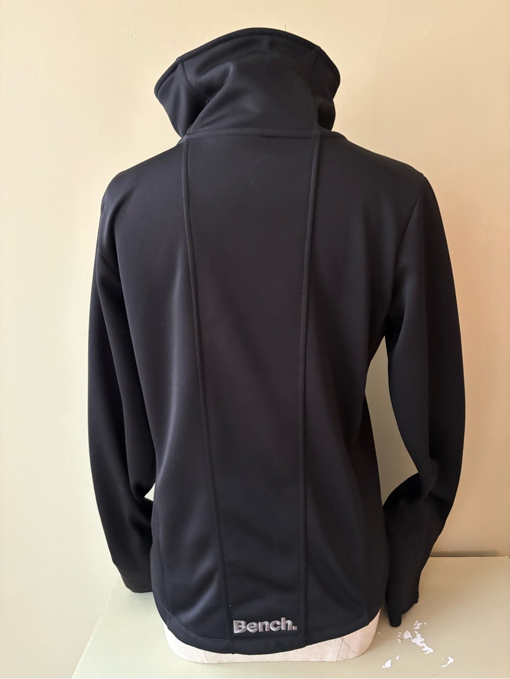 Bench Black Asymmetrical Zip Jacket with High Collar large y2k - Picture 5 of 10